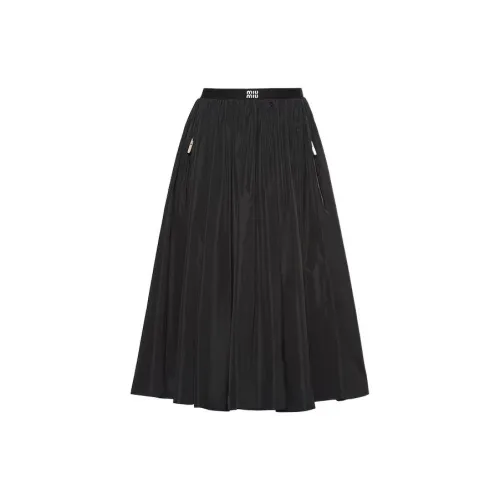 MIU MIU Casual Long Skirts Women's Black