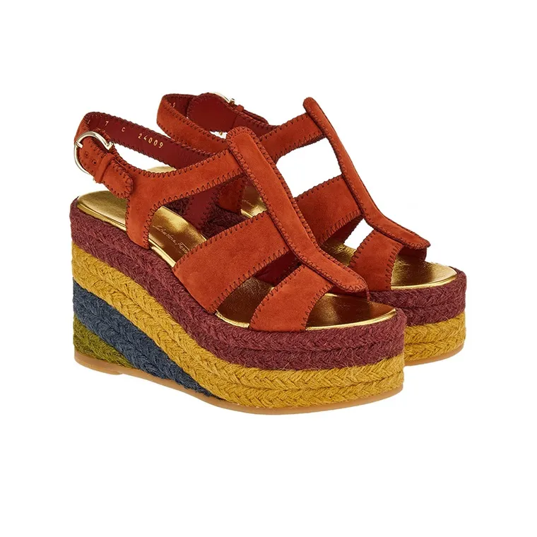 FERRAGAMO High Wedge-heel Espadrilles-2