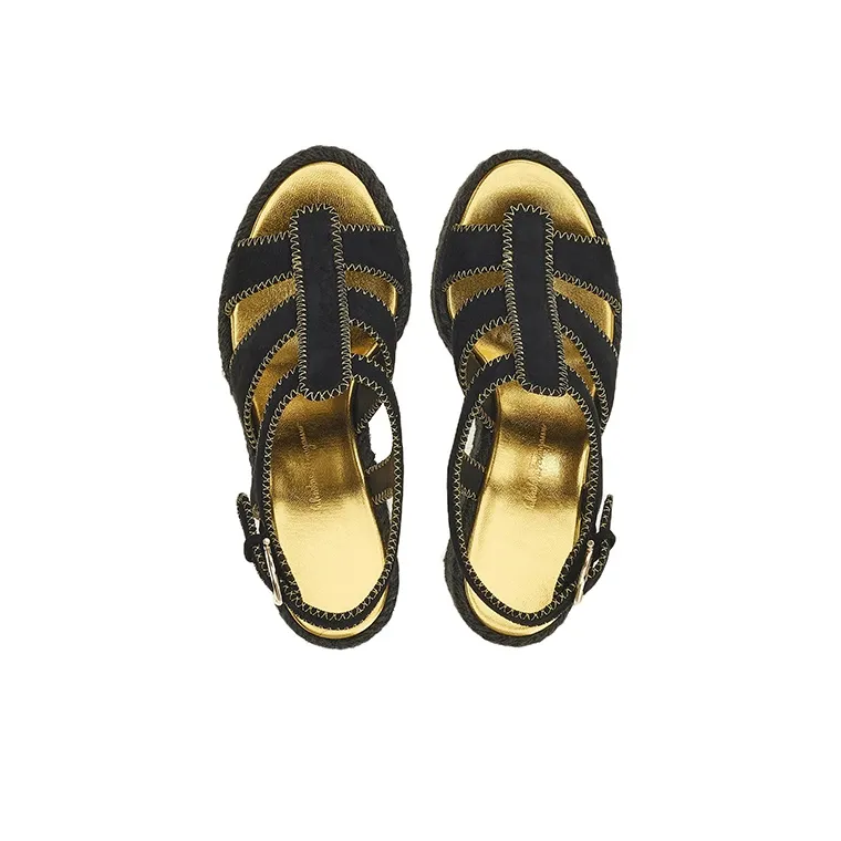 FERRAGAMO 55mm Espadrille Wedge Sandals-3
