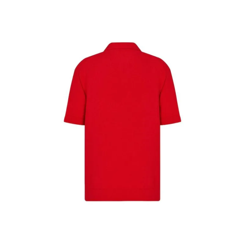 DIOR DIOR SS23 Chinese New Year Polo Shirt Men's Red-1