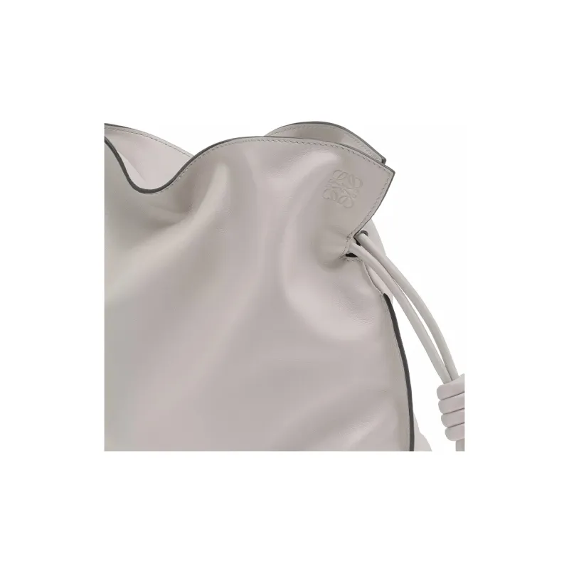 LOEWE Flamenco Clutch In Nappa Calfskin Ghost-5