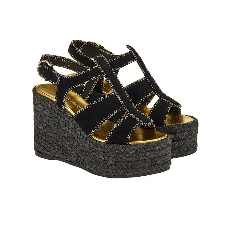 FERRAGAMO 55mm Espadrille Wedge Sandals-2