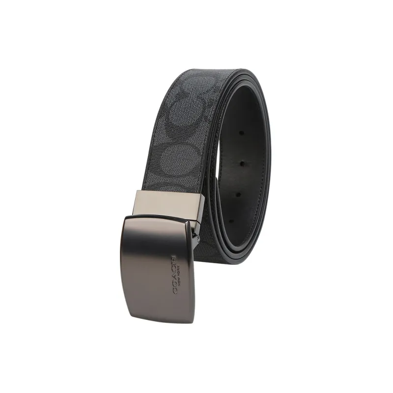 COACH Belt Men's Black Gray Width 3.8cm-2