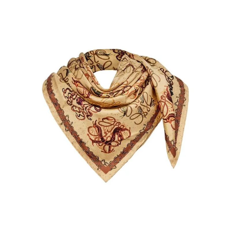 LOEWE Silk Scarves Women's Yellow-1