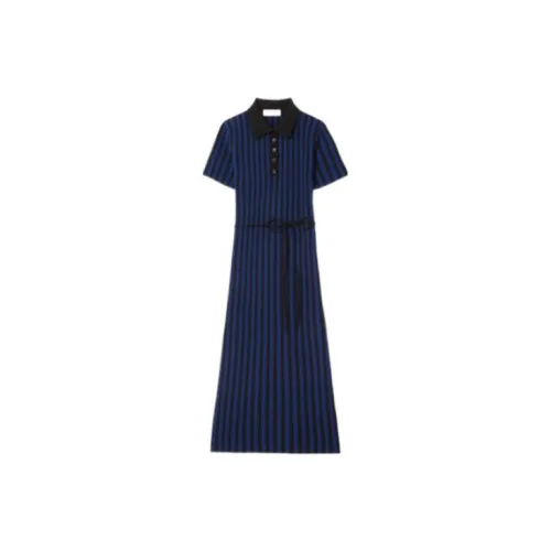 TORY BURCH Short-Sleeved Dresses Women's Blue