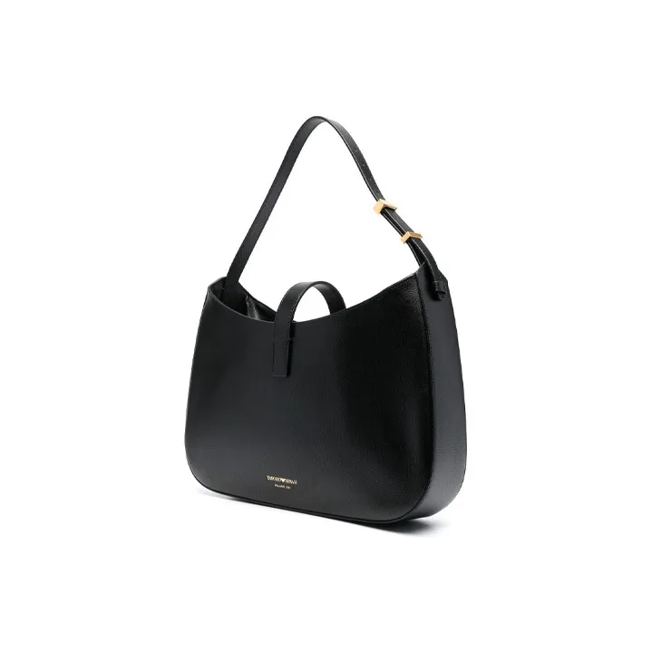 EMPORIO ARMANI Calfskin Handbag, Shoulder Bag Regular Women's Black-5