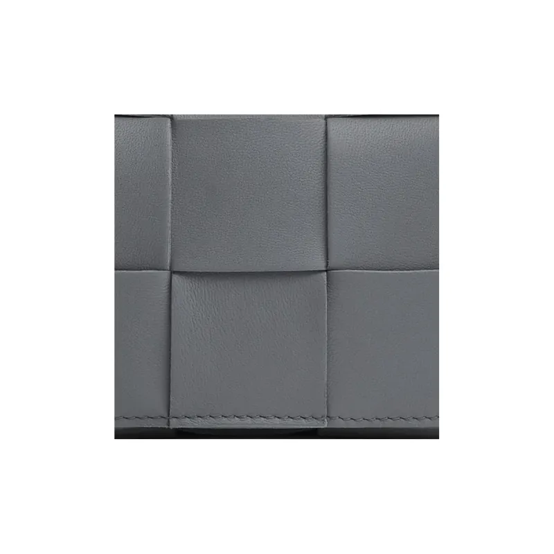 Bottega Veneta CASSETTE Sheepskin Tofu Bag Shoulder Bag Crossbody Bag Women's Gray-4