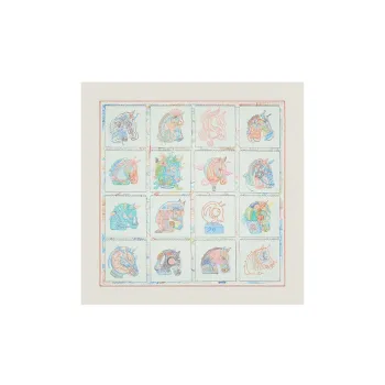 HERMES Silk Scarves Women's Green