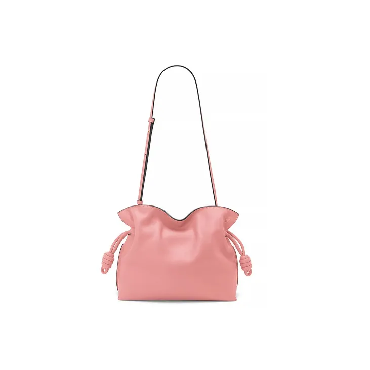 LOEWE Flamenco Nappa Cow Leather Small Fortune Bag One Shoulder Crossbody Clutch Regular Women's Peachy Pink-3