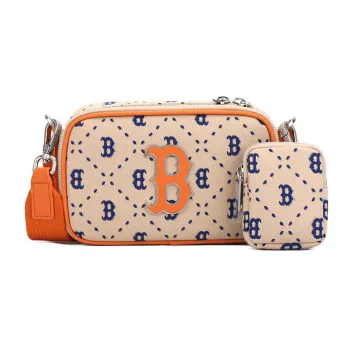 MLB Polyester Combo Bag Camera Bag Shoulder Bag Crossbody Bag Regular Women's Brown