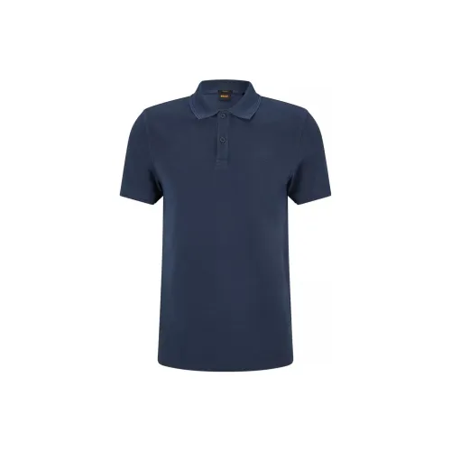 HUGO BOSS Polo Shirts Men Dark Blue