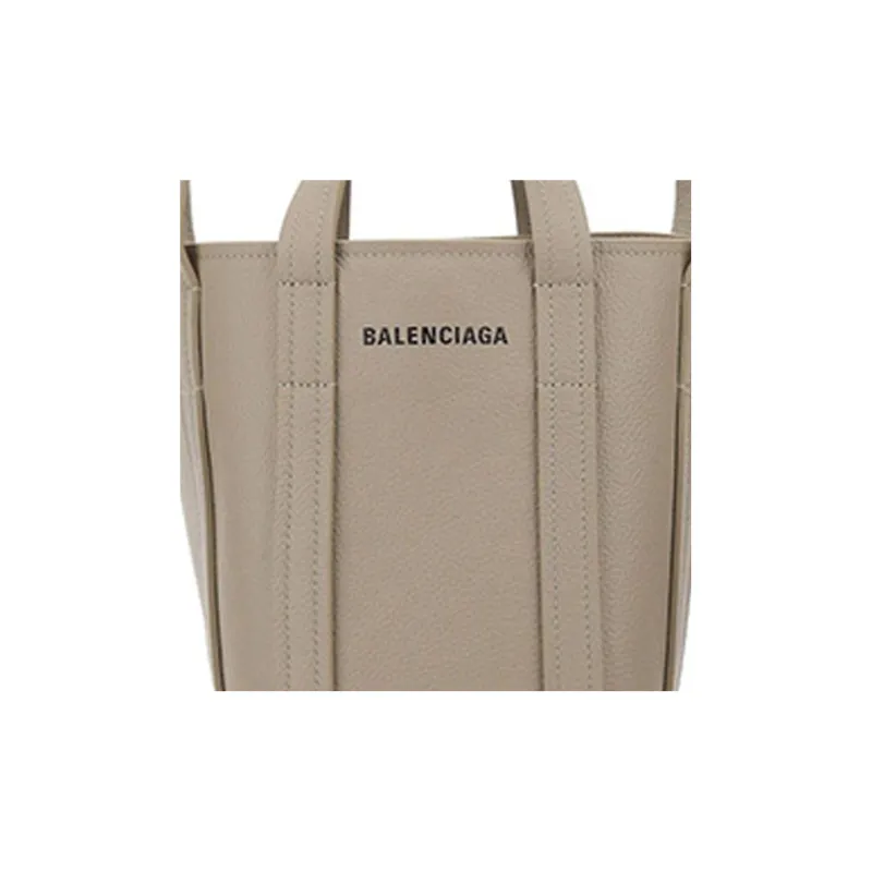 Balenciaga Everyday Calfskin Tote Bag Shopping Bag Portable Crossbody Bag Shoulder Bag Women's Taupe-3