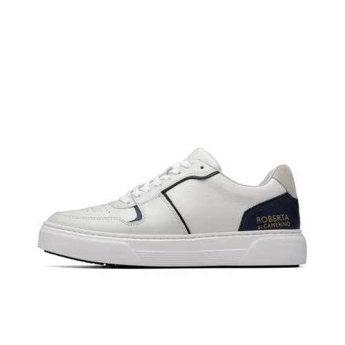 ROBERTA DI CAMERINO Cow Leather Stylish Skateboarding Shoes Men's White