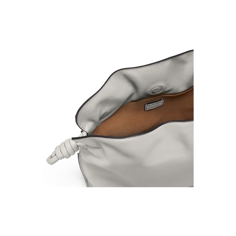 LOEWE Flamenco Clutch In Nappa Calfskin Ghost-4