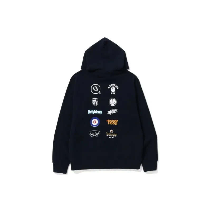 Bape X Neighborhood Relaxed Fit Pullover Hoodie-3