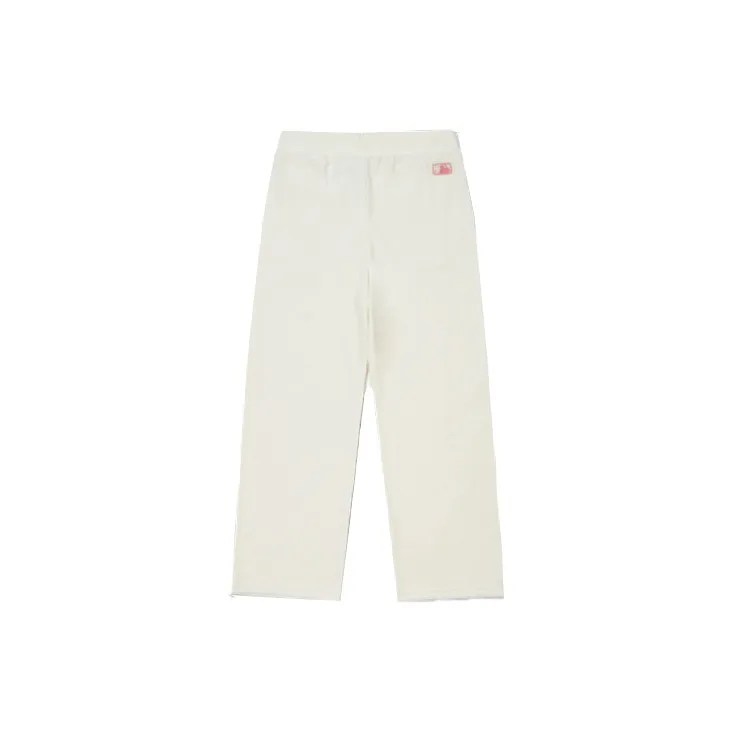 MLB New York Yankees Knitted Sweatpants Unisex White-1