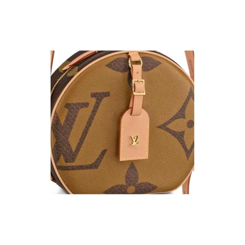 LOUIS VUITTON Boite Chapeau Souple Monogram Giant Reverse Brown-3
