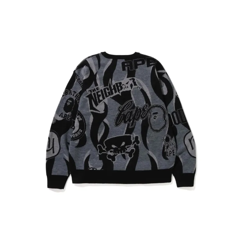 Bape X Neighborhood Relaxed Fit Knit Sweater-3