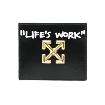 OFF WHITE Life's Work Coin Wallet Black