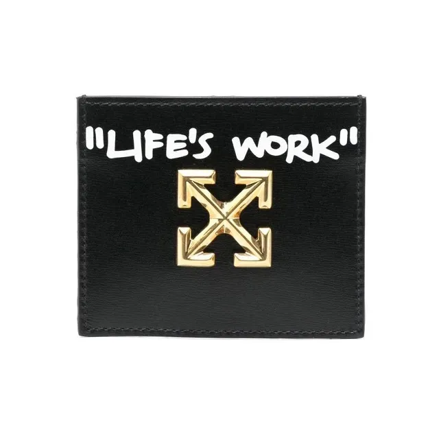 OFF WHITE Life's Work Coin Wallet Black-0
