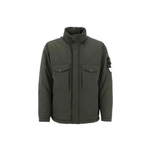 STONE ISLAND Jackets Men Dark Green