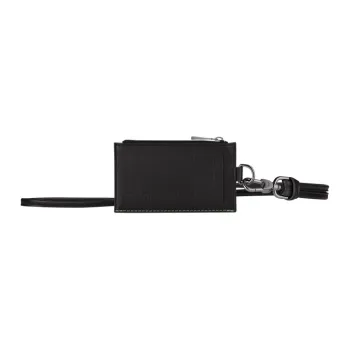 LONGCHAMP 3D Calfskin Coin Purse Regular Men's Black