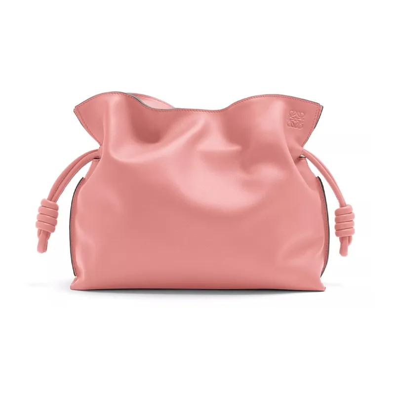 LOEWE Flamenco Nappa Cow Leather Small Fortune Bag One Shoulder Crossbody Clutch Regular Women's Peachy Pink-0