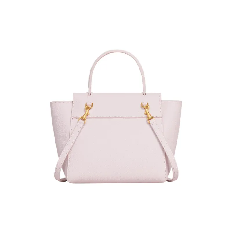 CELINE Grained Calfskin Catfish Bag Handbag Shoulder Bag Crossbody Bag Fanny Pack Women's Light Pink-2