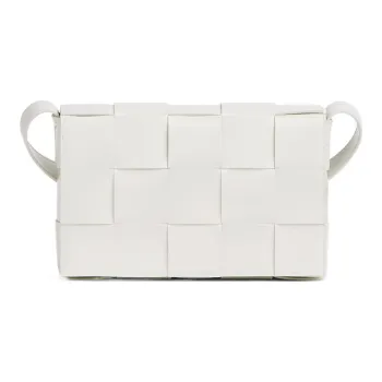 Bottega Veneta CASSETTE Pillow Bag Sheepskin Shoulder Bag, Crossbody Bag Women's White