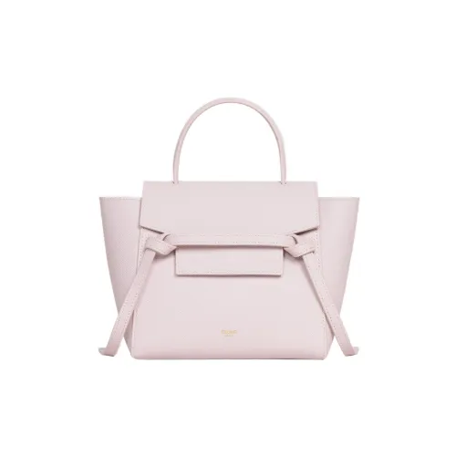 CELINE Grained Calfskin Catfish Bag Handbag Shoulder Bag Crossbody Bag Fanny Pack Women's Light Pink