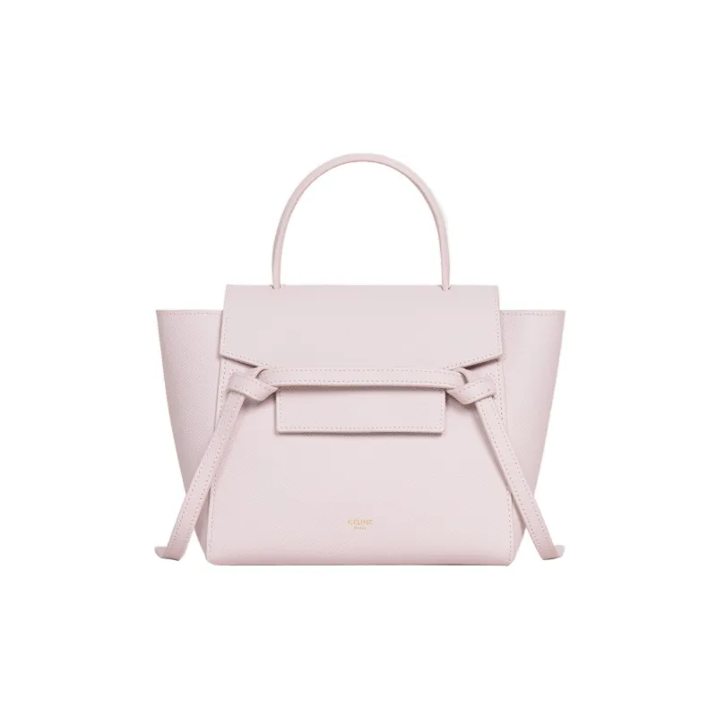 CELINE Grained Calfskin Catfish Bag Handbag Shoulder Bag Crossbody Bag Fanny Pack Women's Light Pink-0
