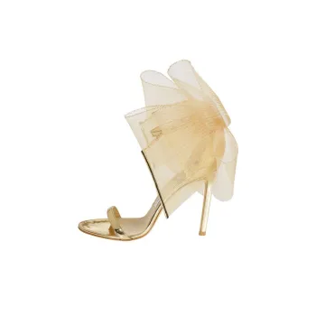 Jimmy Choo Aveline One-Strap Sandals 10cm Women's Gold
