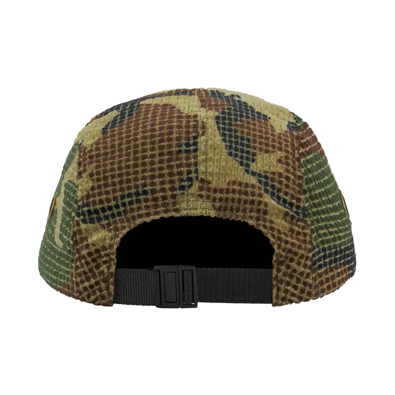 Supreme Camo Grid Velvet Camp Cap-5
