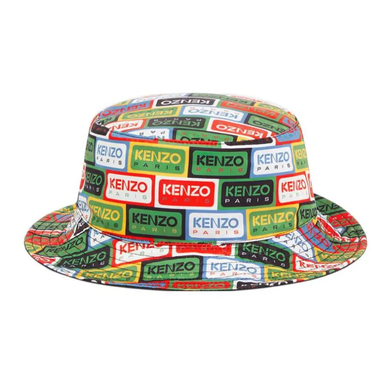 KENZO Label Reversible Bucket Hat-5