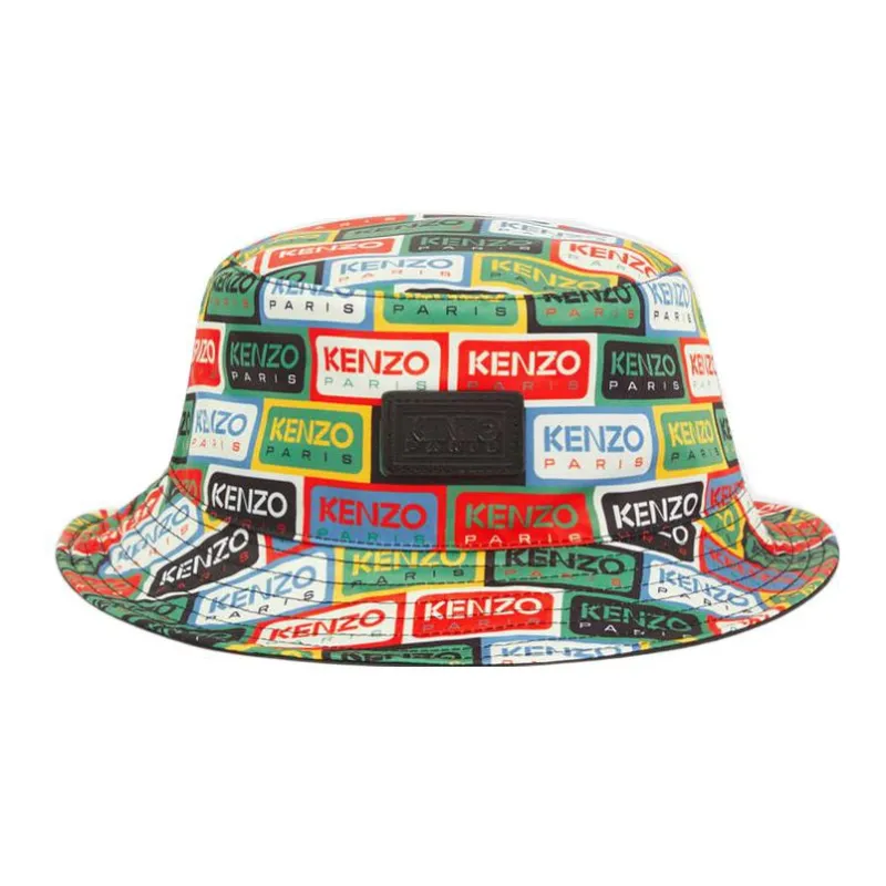 KENZO Label Reversible Bucket Hat-3