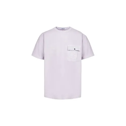 STONE ISLAND T-Shirts Men Rose Pink