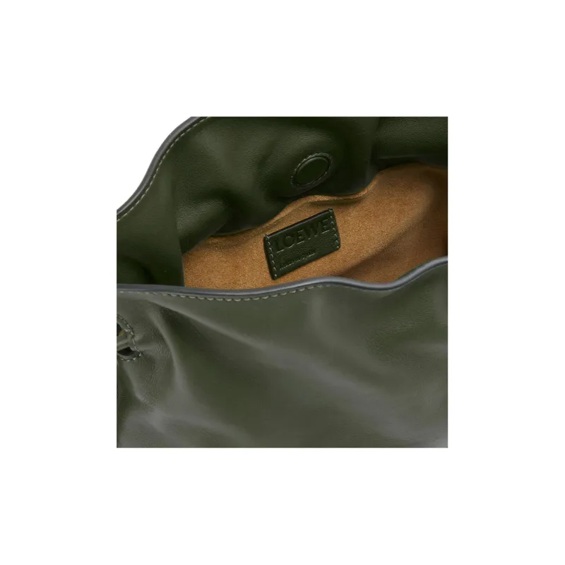 LOEWE Calfskin One Shoulder Crossbody Clutch Mini Women's Khaki Green-5