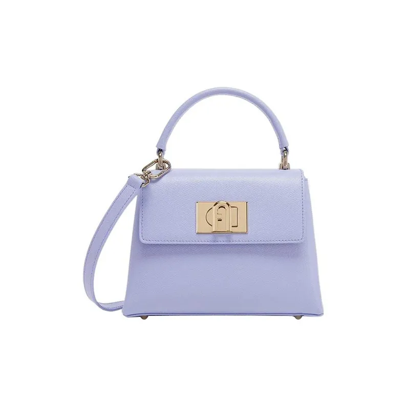 Furla 1927 Collection Leather Shoulder Bag Crossbody Bag Handbag Mini Women's Purple-0