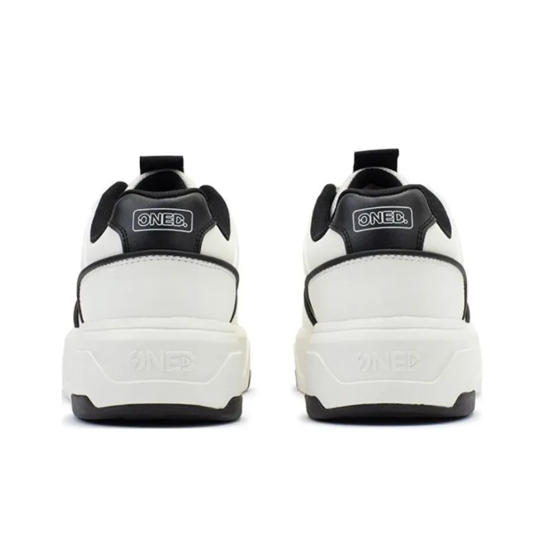 361° Day And Night Anti Slip Wear Resistant Low Top Skateboard Shoes White-4