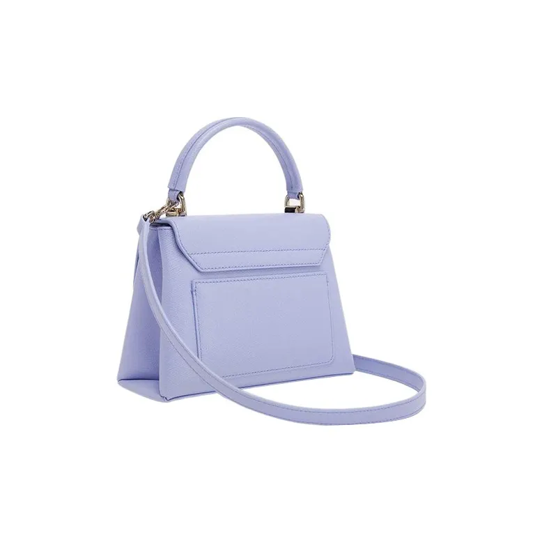 Furla 1927 Collection Leather Shoulder Bag Crossbody Bag Handbag Mini Women's Purple-2