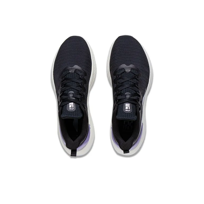 LiNing YueYing Element Anti Slip Wear Resistant Low Top Running Shoes Women's Black-2