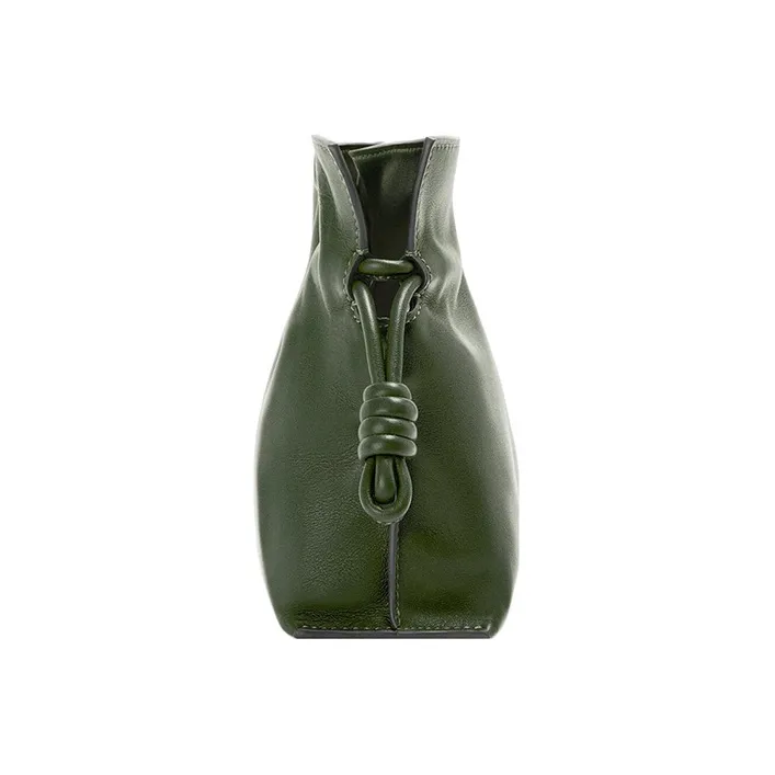 LOEWE Calfskin One Shoulder Crossbody Clutch Mini Women's Khaki Green-2