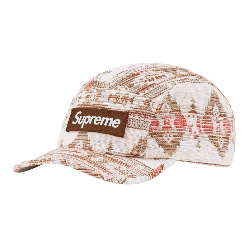 Supreme Woven Pattern Camp Cap-4