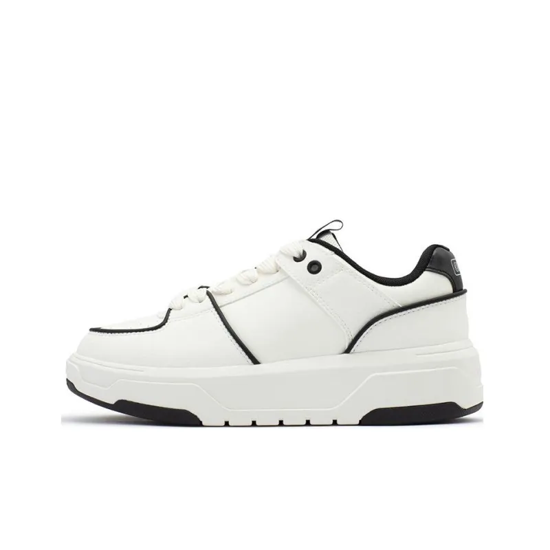 361° Day And Night Anti Slip Wear Resistant Low Top Skateboard Shoes White-0