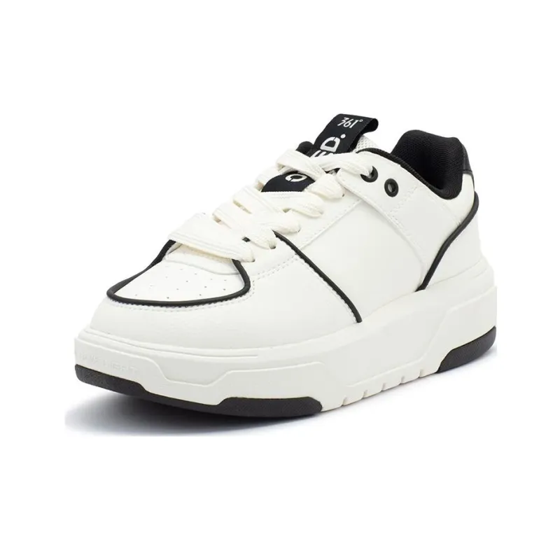 361° Day And Night Anti Slip Wear Resistant Low Top Skateboard Shoes White-2