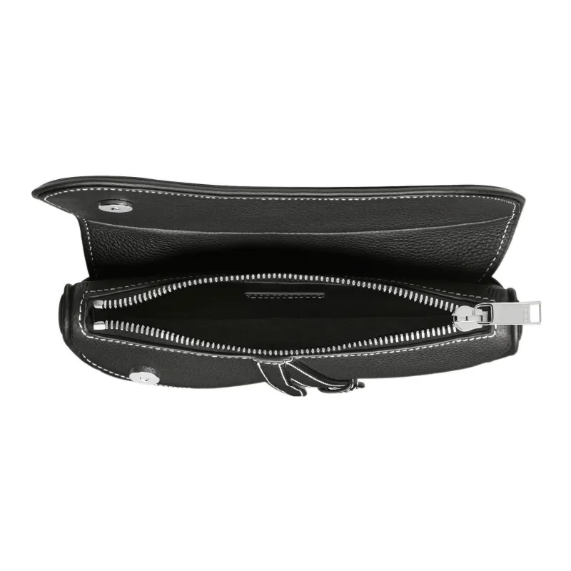 DIOR Saddle Grained Calfskin Saddle Bag Shoulder Bag Crossbody Bag Sling Bag Fanny Pack Mini Men's Black-3