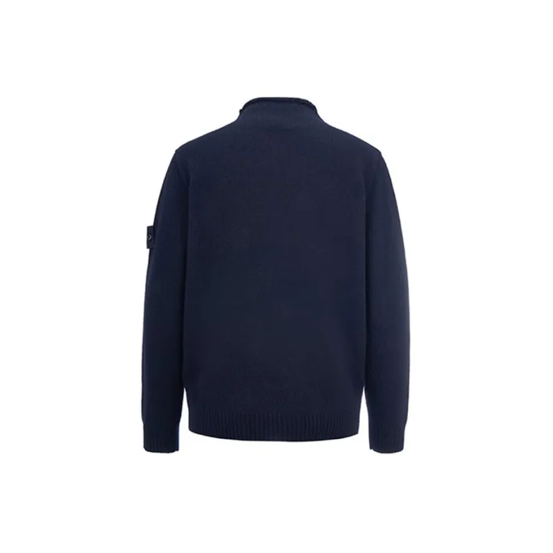 STONE ISLAND Ghost Collection Cashmere Sweaters Men Marine Blue-1