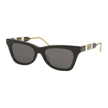 GUCCI Plate Frame Butterfly Sunglasses Women's Black