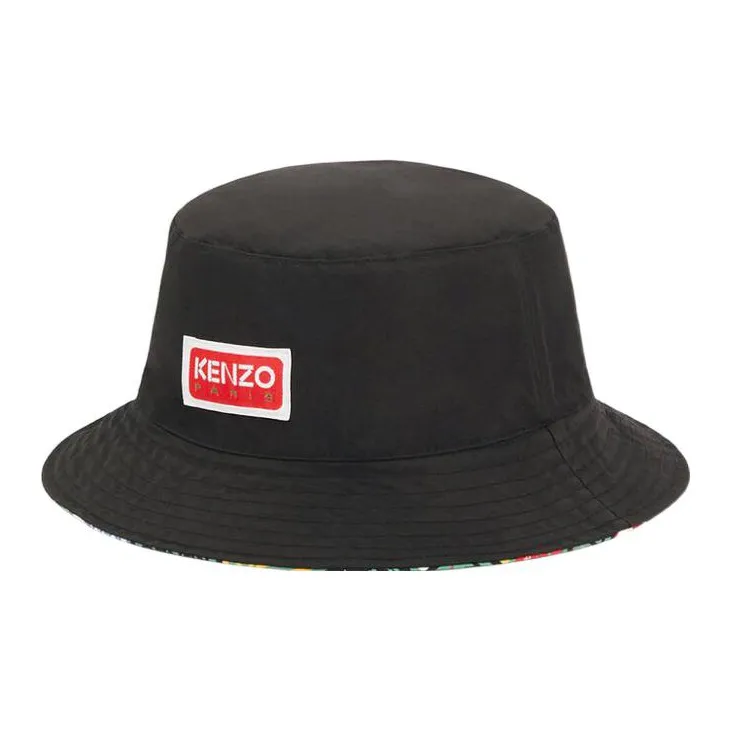 KENZO Label Reversible Bucket Hat-1