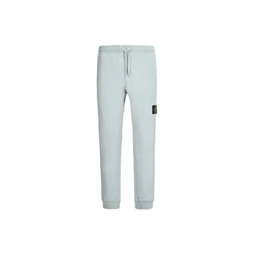 STONE ISLAND Knitted Sweatpants Men Pearl Gray